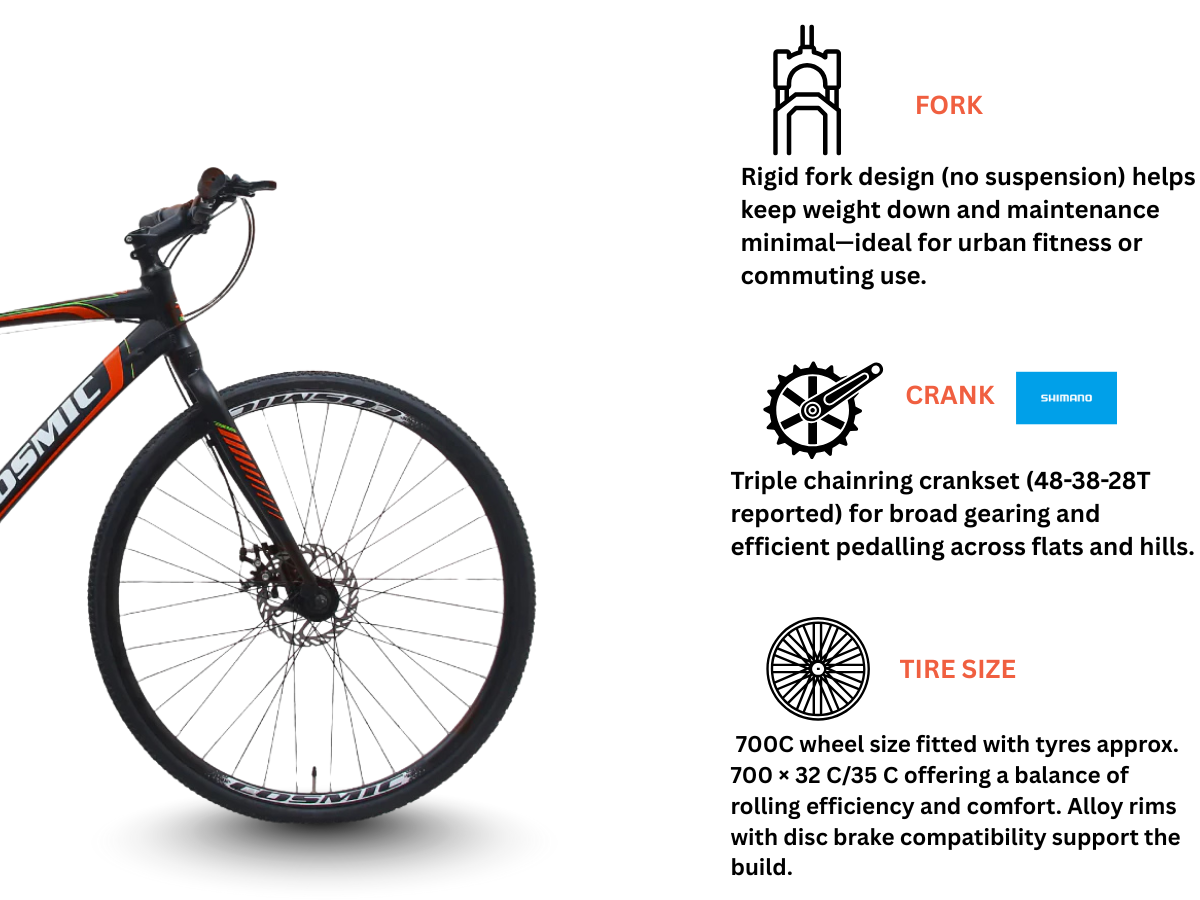 Cosmic 700C Camo RF 24 Speed Bicycle