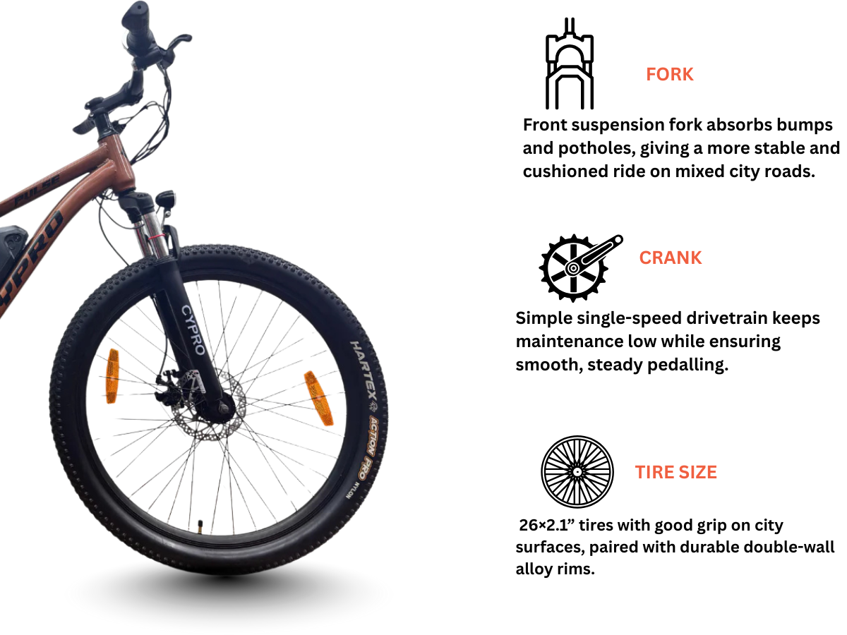 Cypro 26 Pulse II Gen E-Bicycle