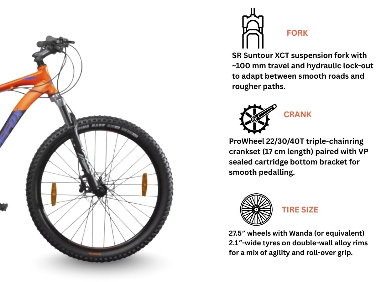 Firefox 27.5 Nuke Disc 27 Speed Bicycle