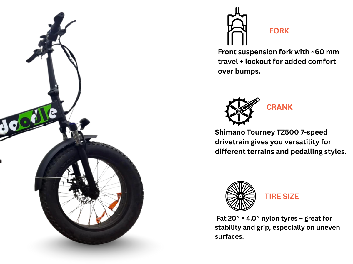 EMotorad Doodle V3 Foldable E-Bicycle