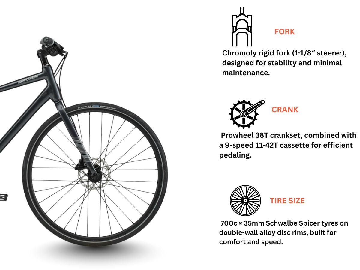 Cannondale Quick Disc 4D, 9S (Graphite)