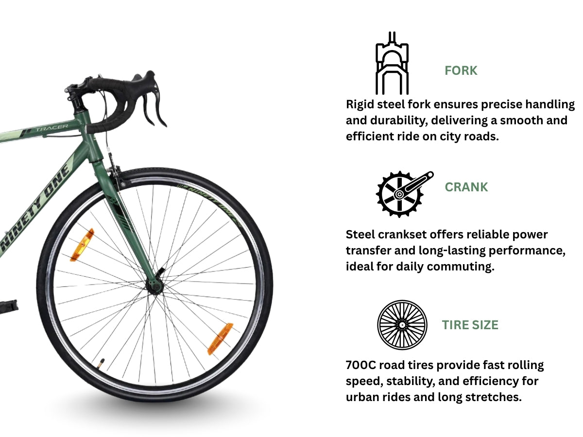 Ninety One 700C Single Speed Tracer Road Bicycle