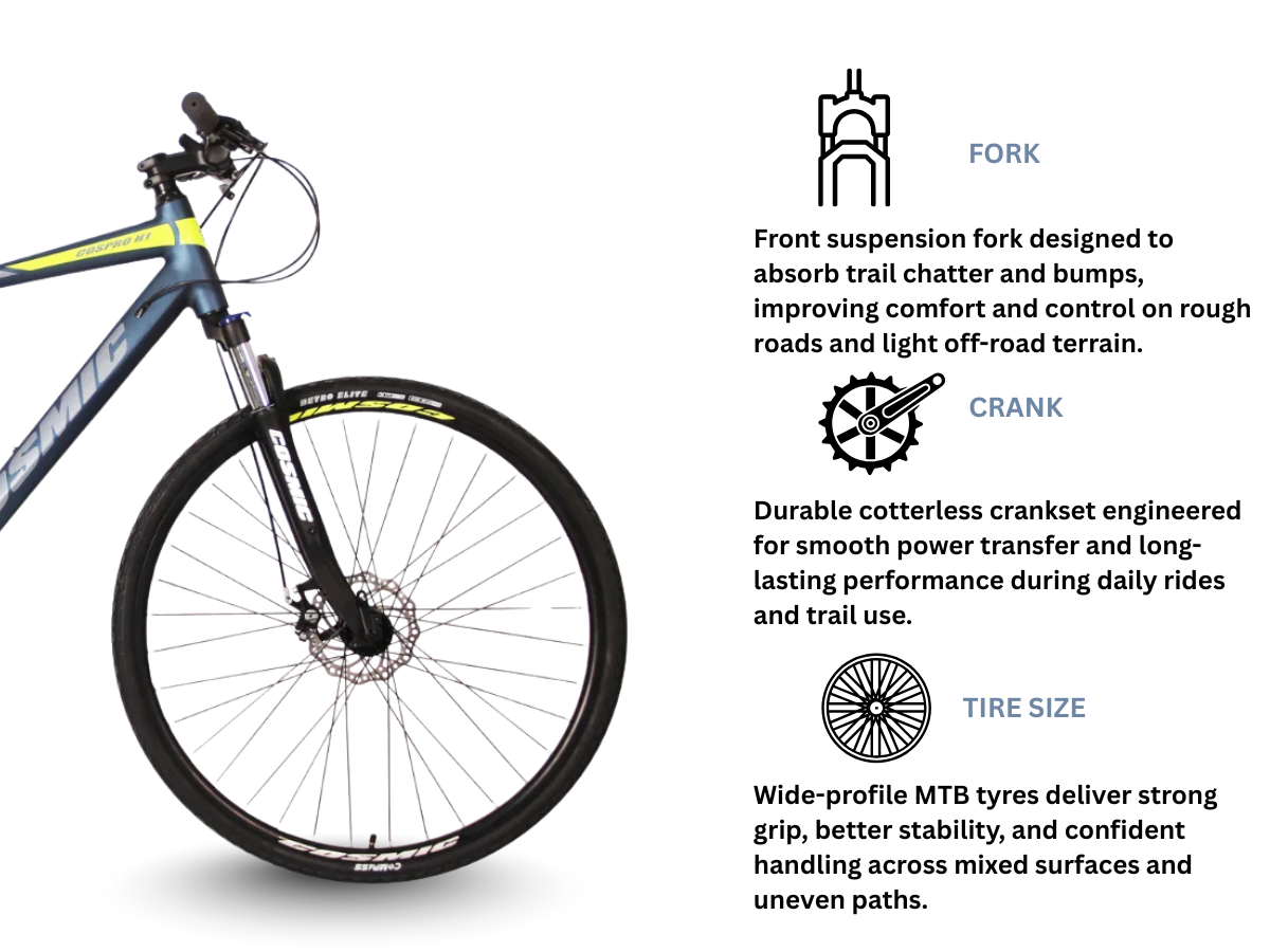 Cosmic 700C Grid Rigid Bicycle