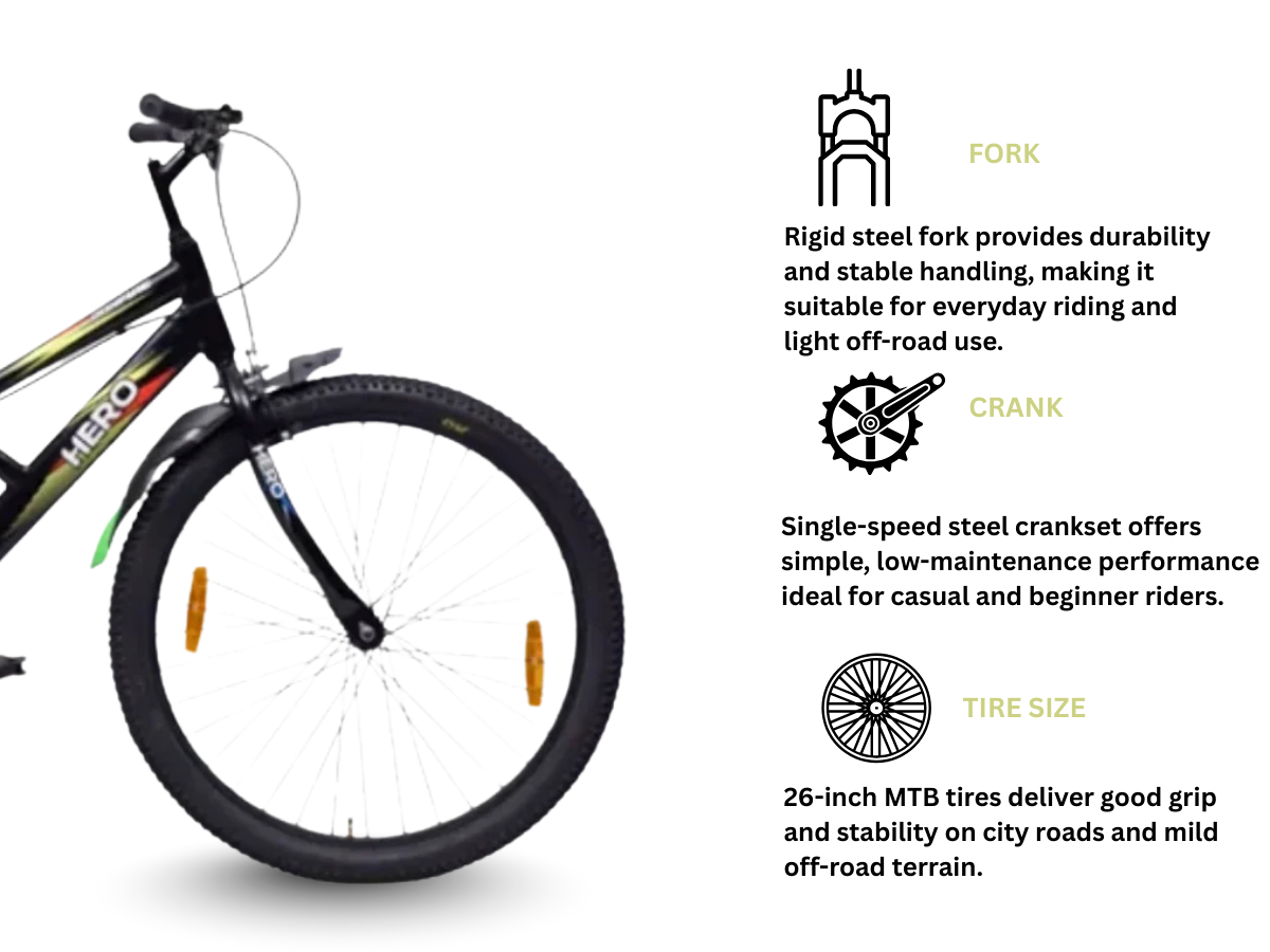 Hero 26 Bonfire Bicycle