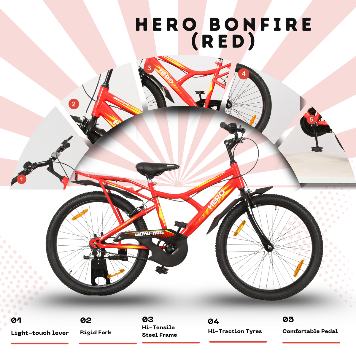 Hero 24 Bonfire Bicycle