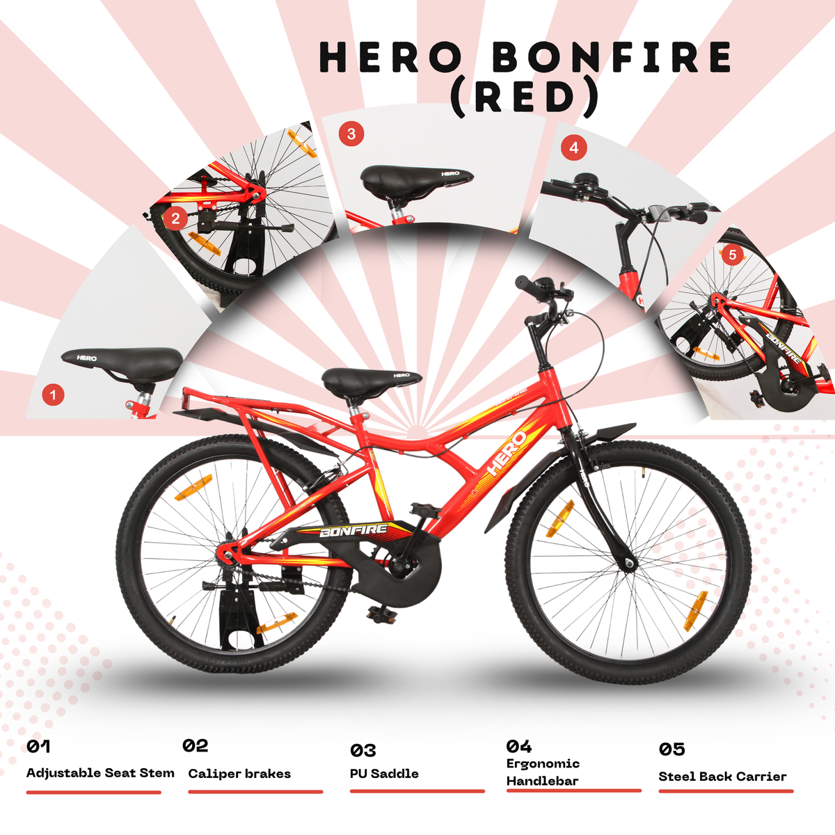 Hero 24 Bonfire Bicycle