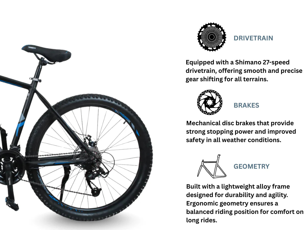 Cosmic 27.5 3000 Alloy 27 Speed Bicycle