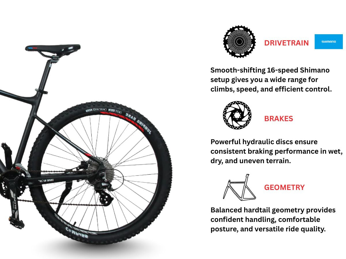 Cosmic 29 Cospro M2 Alloy 16-Speed Dual Disc Bicycle