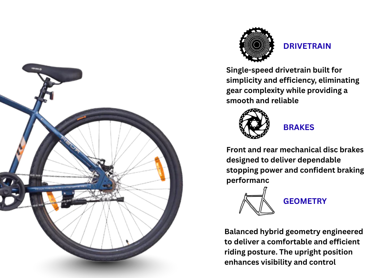 Firefox 700C Rush SS FS D/Disc Bicycle