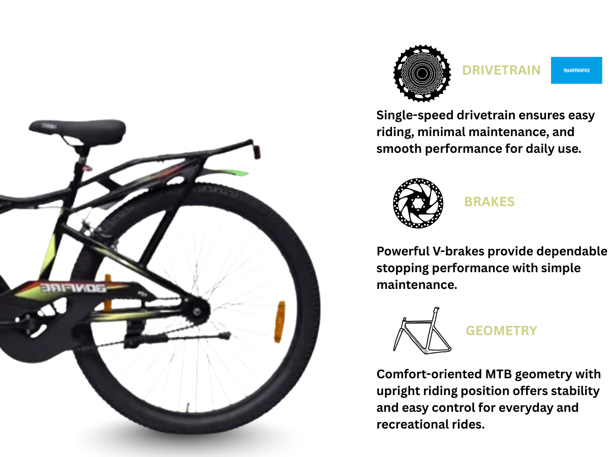 Hero 26 Bonfire Bicycle