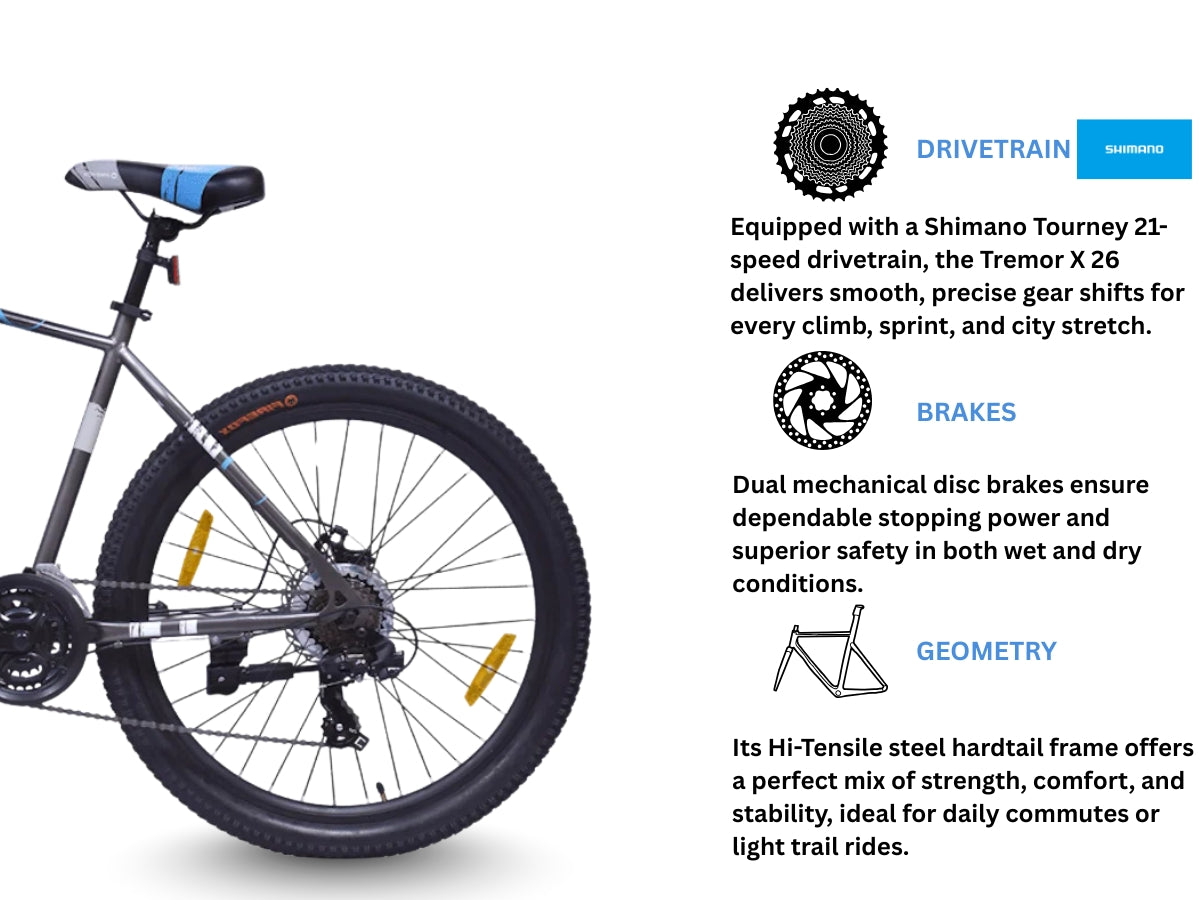 Firefox 26 Tremor 21 Speed D/Disc Bicycle