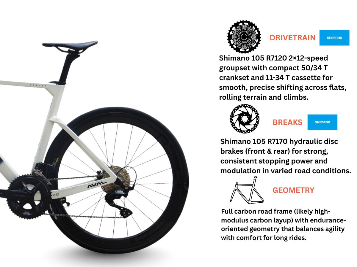 Java J-Air Volata Carbon Road Bike Shimano R7120