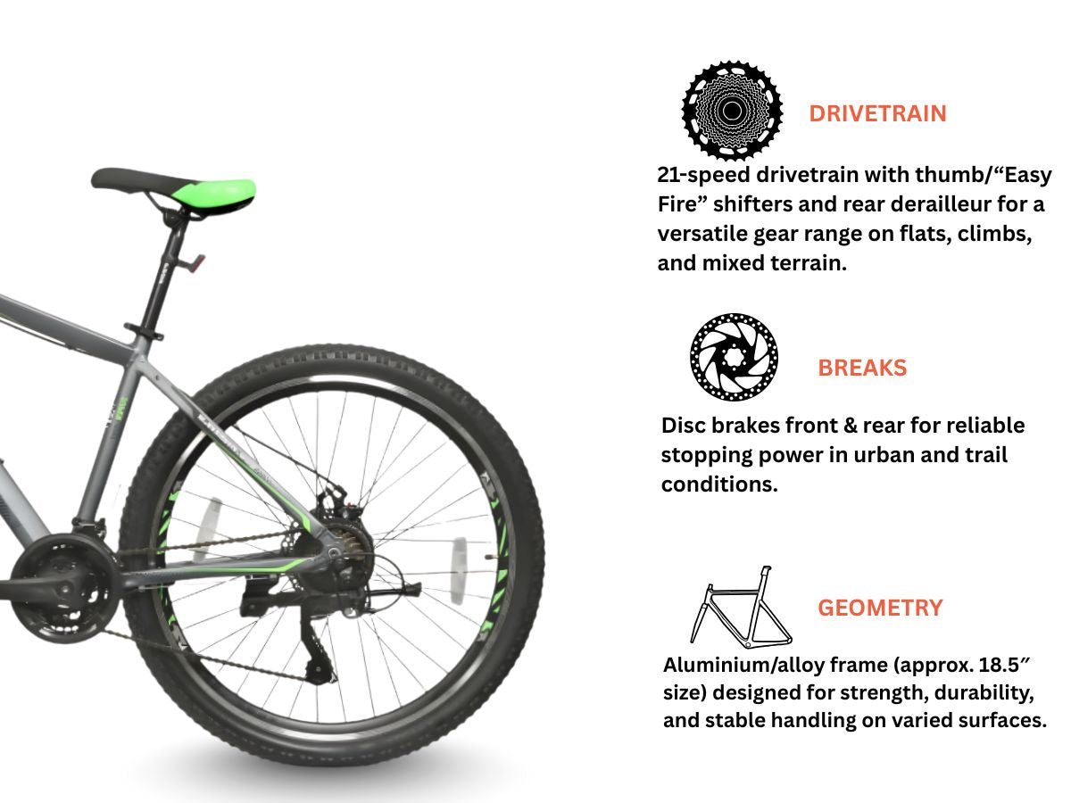 Viva 29 Speedo Alloy 21-Speed  D/Disc  Bicycle