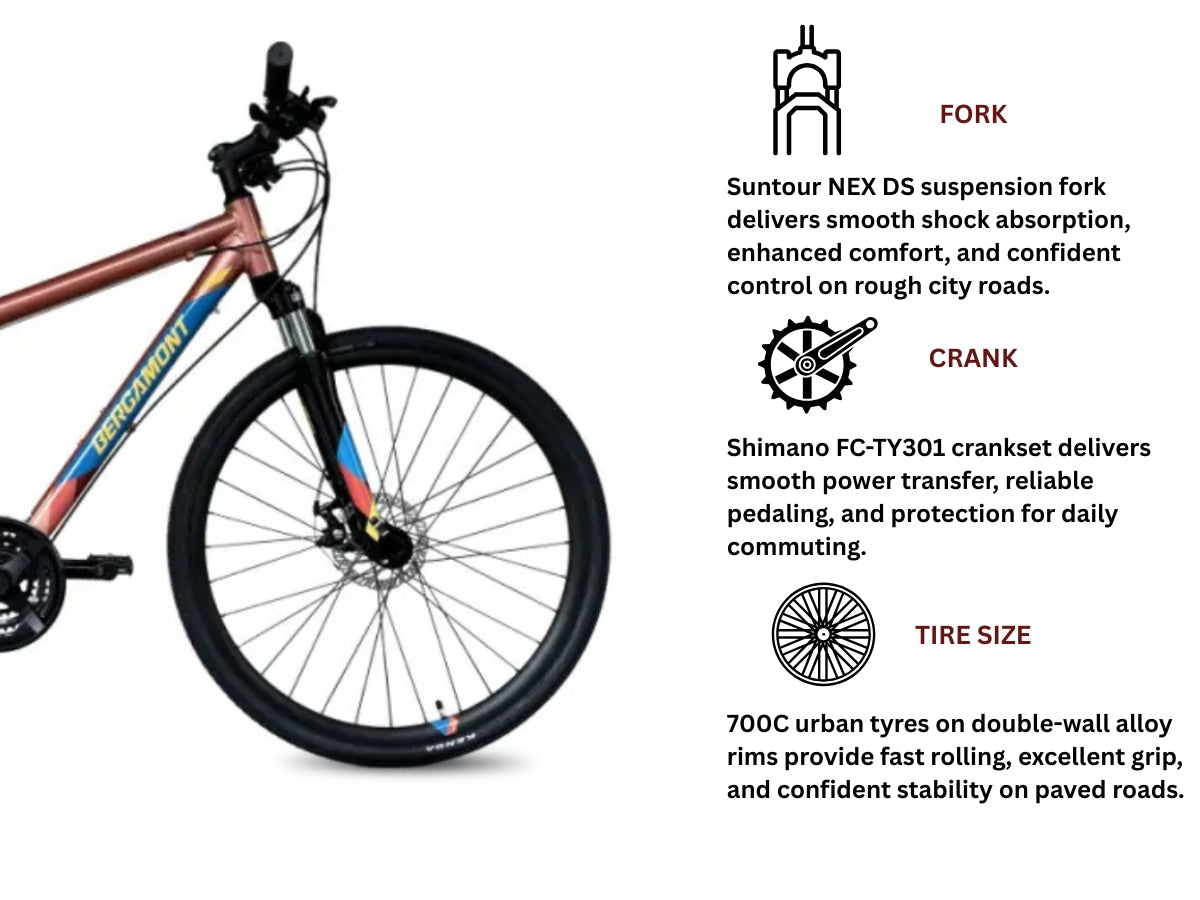 Bergamont 700C Helix 2.5I Urban Commuter Bike