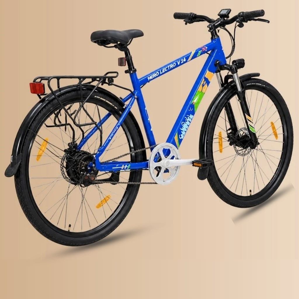 Hero Lectro – Hero Lectro 700C V24 SS D/Disc E-Bicycle – JustBuyCycles
