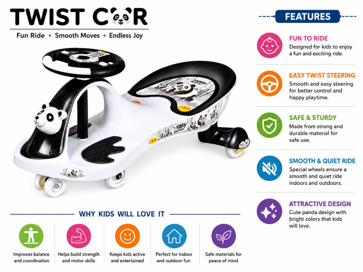 Panda Twist Car
