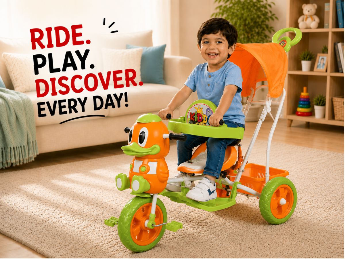 Four Diamonds Duck 3 in 1 Tricycle