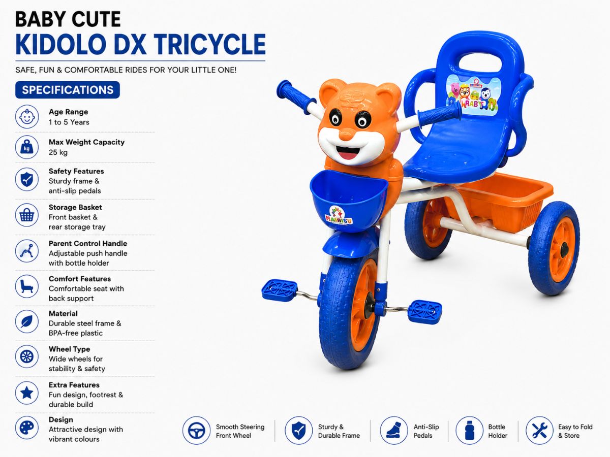 HLX NMC Baby Tricycle 701 Musical (18%)