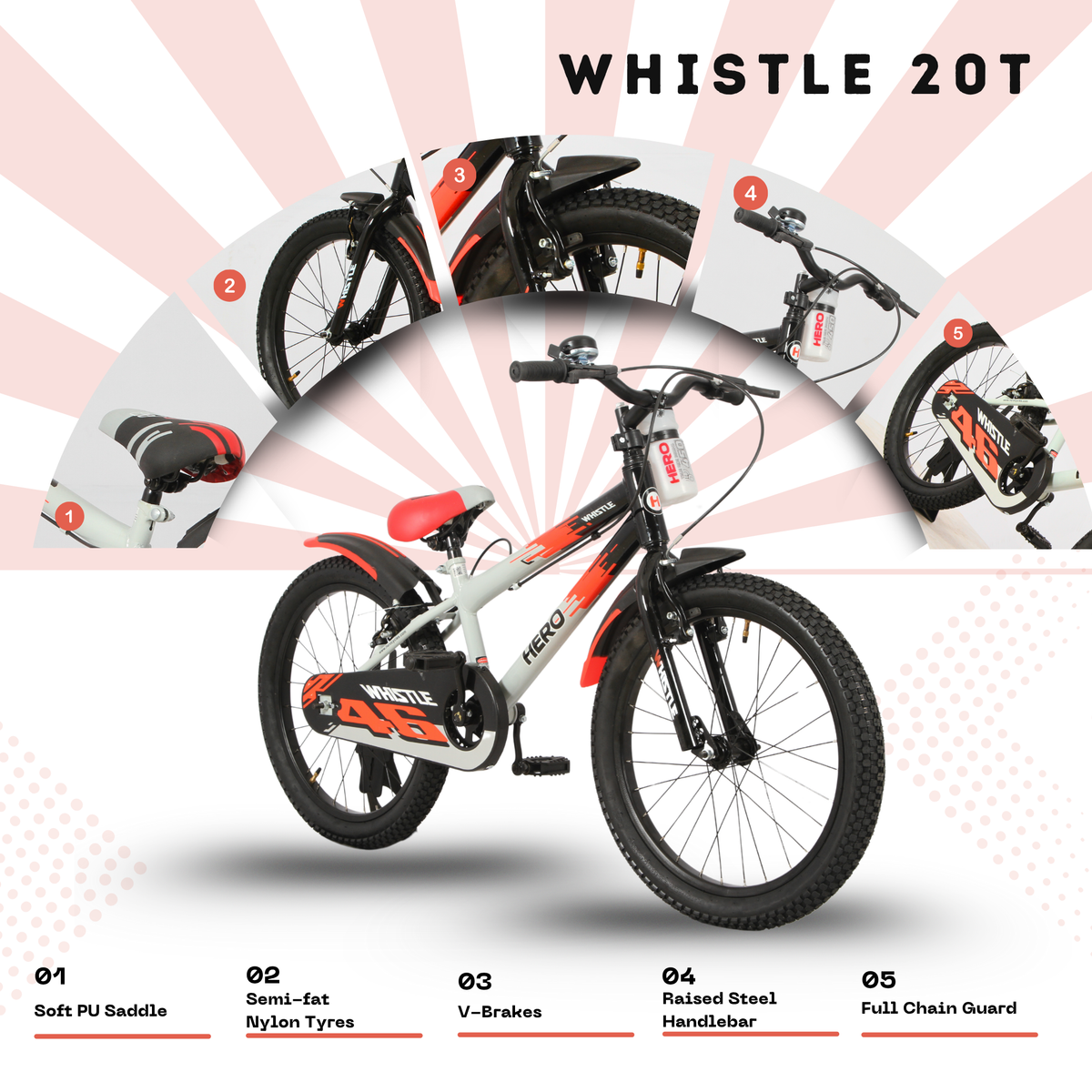 Hero 20 Whistle Bicycle