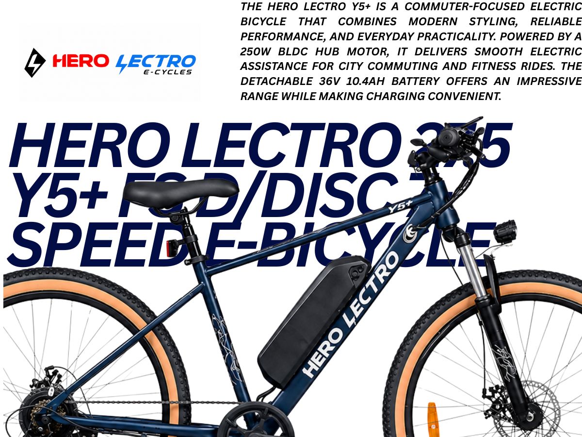 Hero Lectro 27.5 Y5+ FS D/Disc 7-Speed E-Bicycle