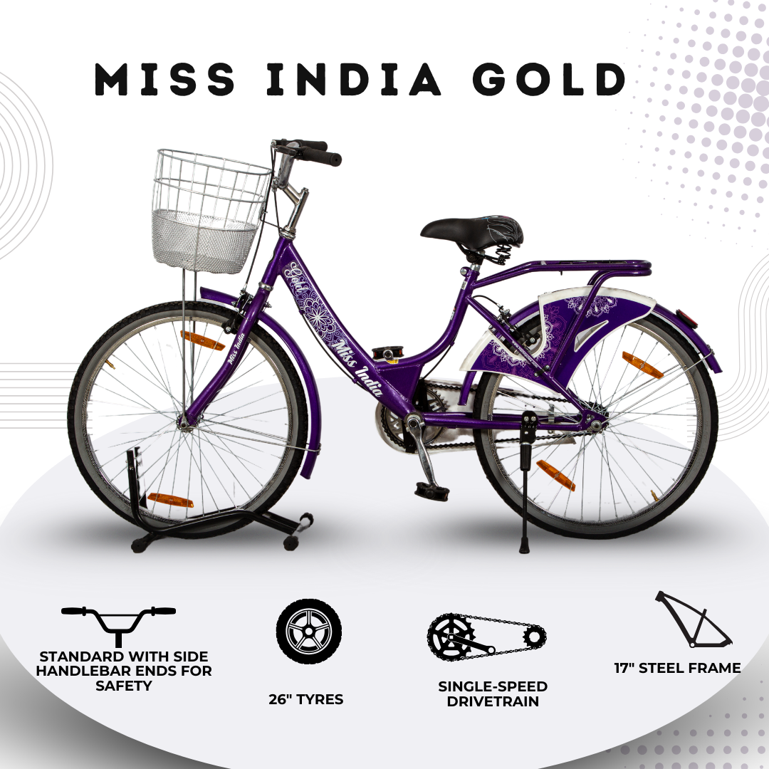 Hero 26 Miss India Gold Ladies Bicycle