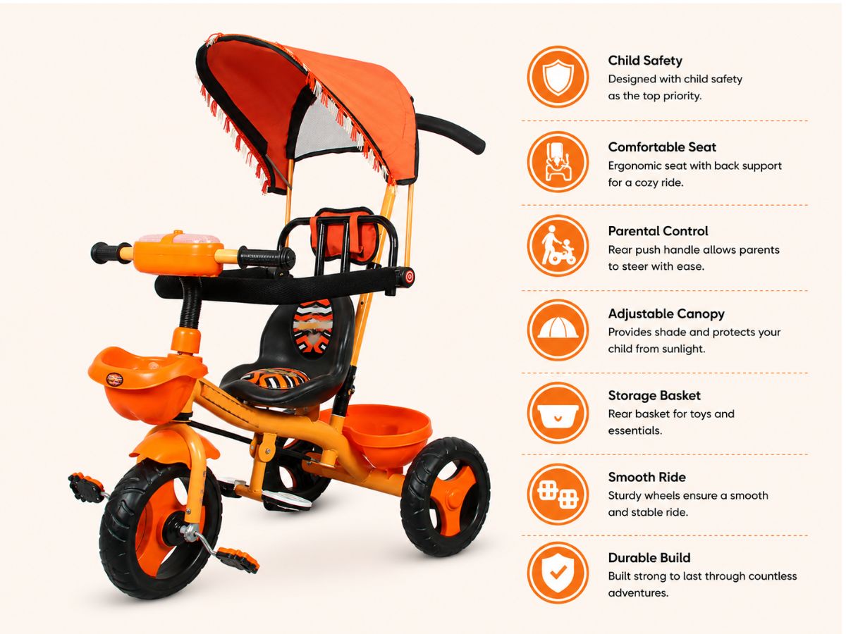 Baby Cute Trio Trio DX Navigator Tricycle