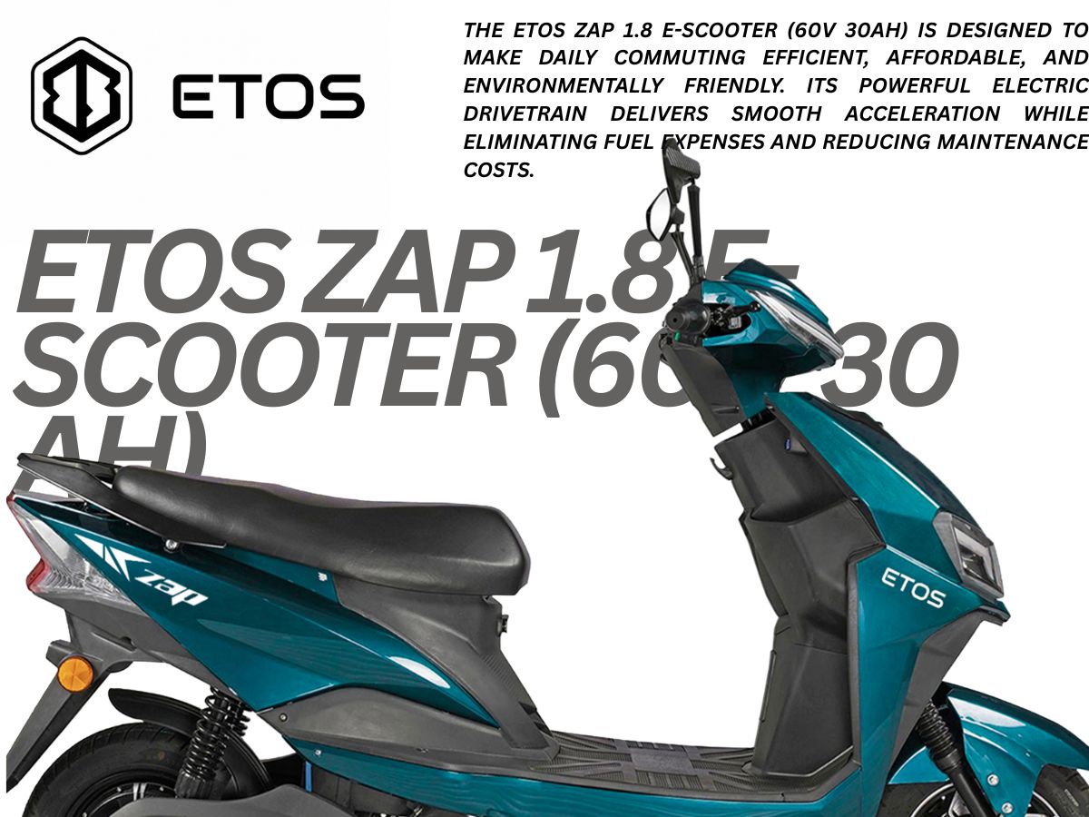 Etos Zap 1.8 E-Scooter (60 v 30 Ah)
