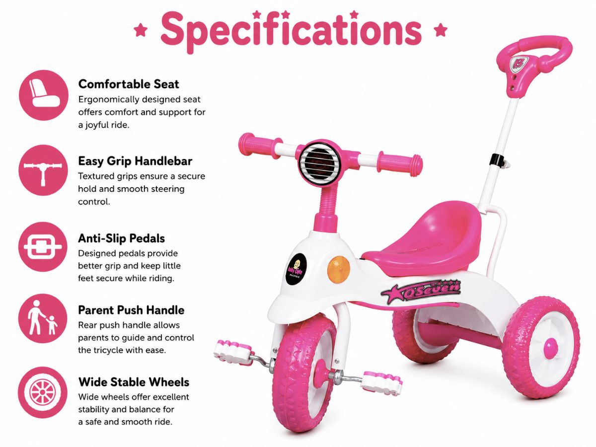 Baby Cute Q-Seven DX Navigator Tricycle