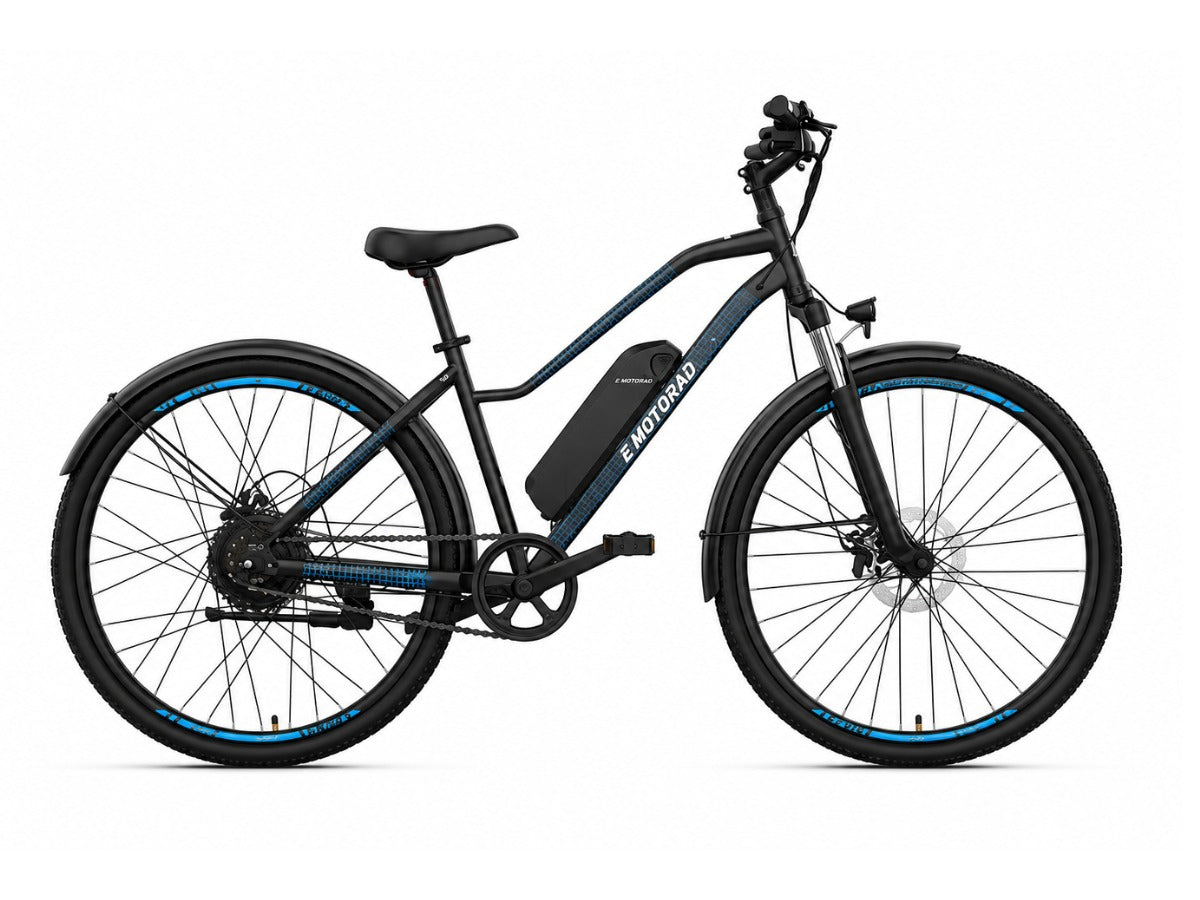 EMotorad 27.5 X2 E-Bicycle With Front Light And Mudguard