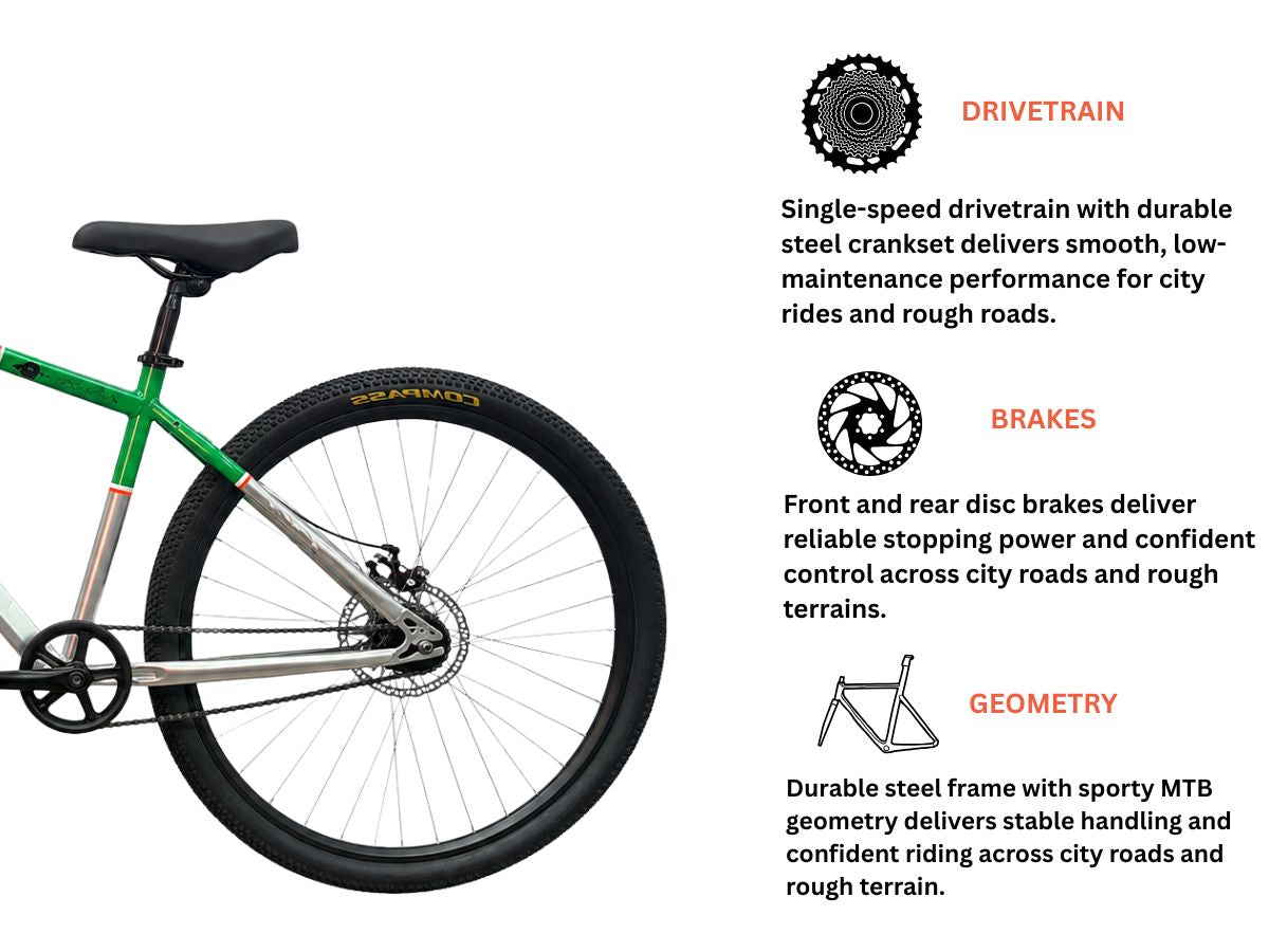 Bikeark 29 Armor SS FS D/Disc Bicycle