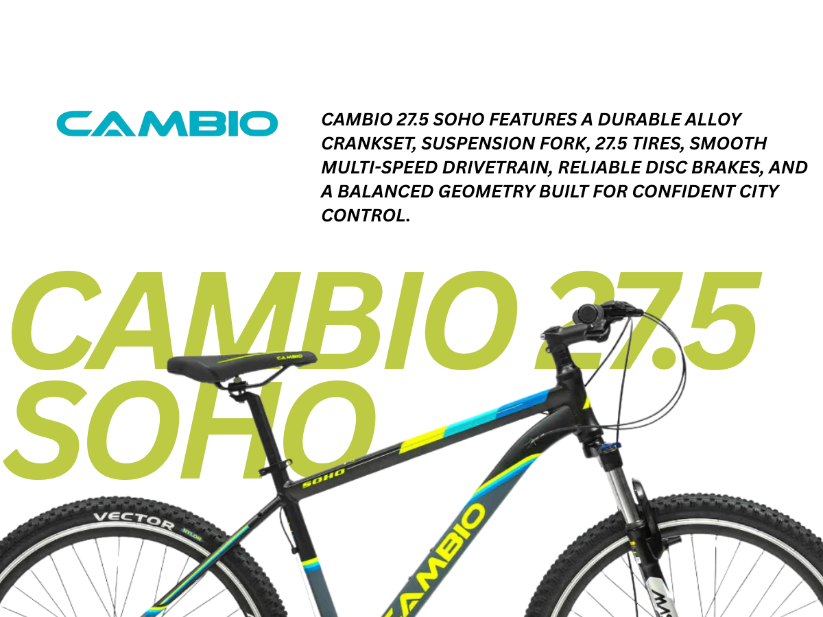 Cambio 27.5 Soho 24 Speed FS D/Disc Bicycle