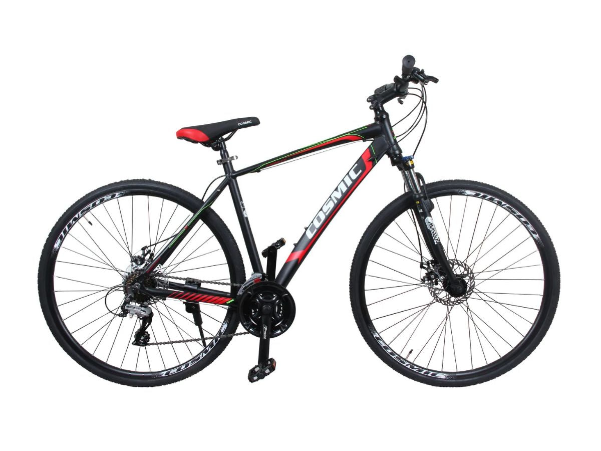 Cosmic 700C Camo FS 24 Speed Bicycle Black/Red/Green