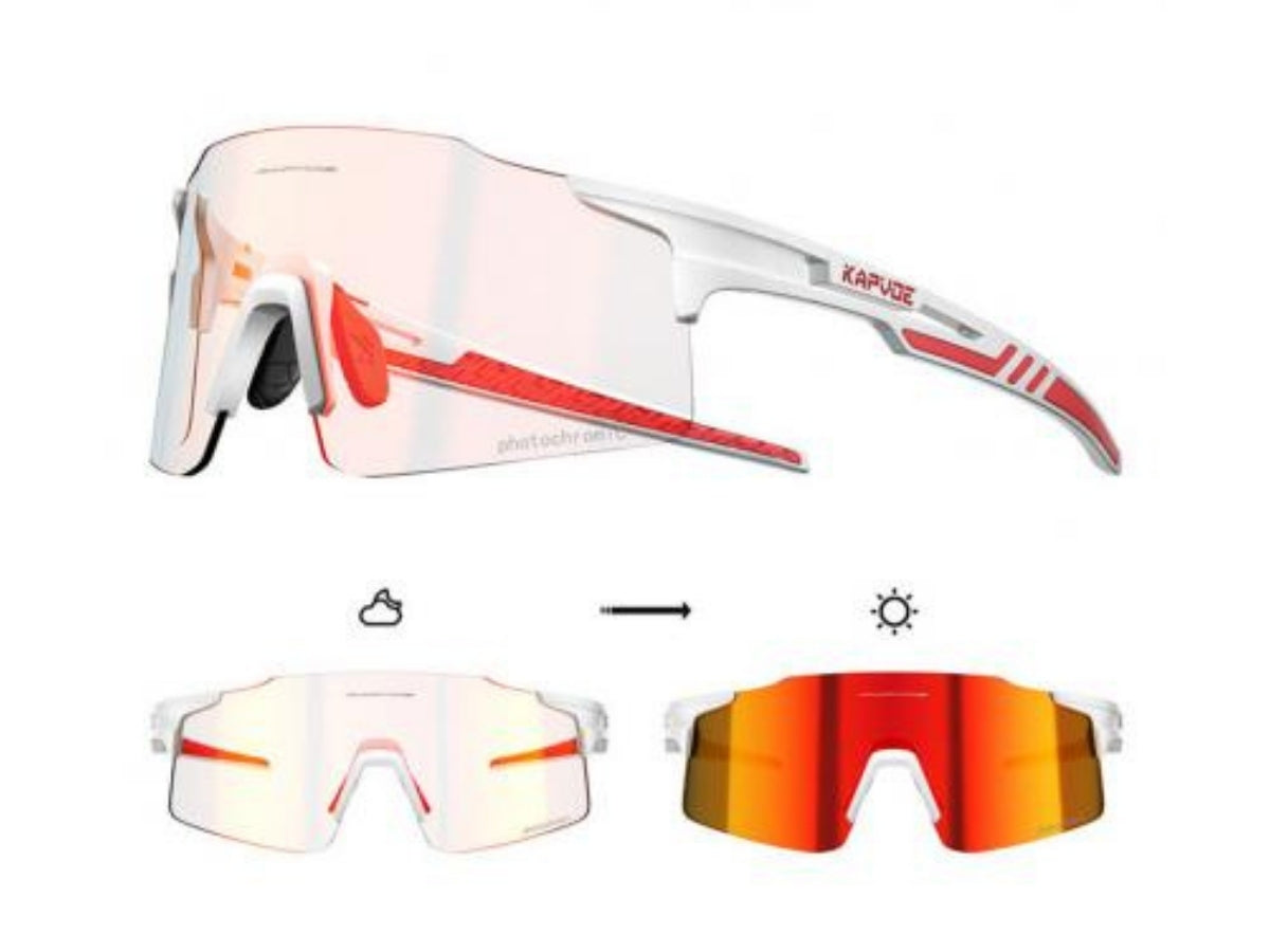 Kapvoe X27 Rimless Pc Glasses-White/Red