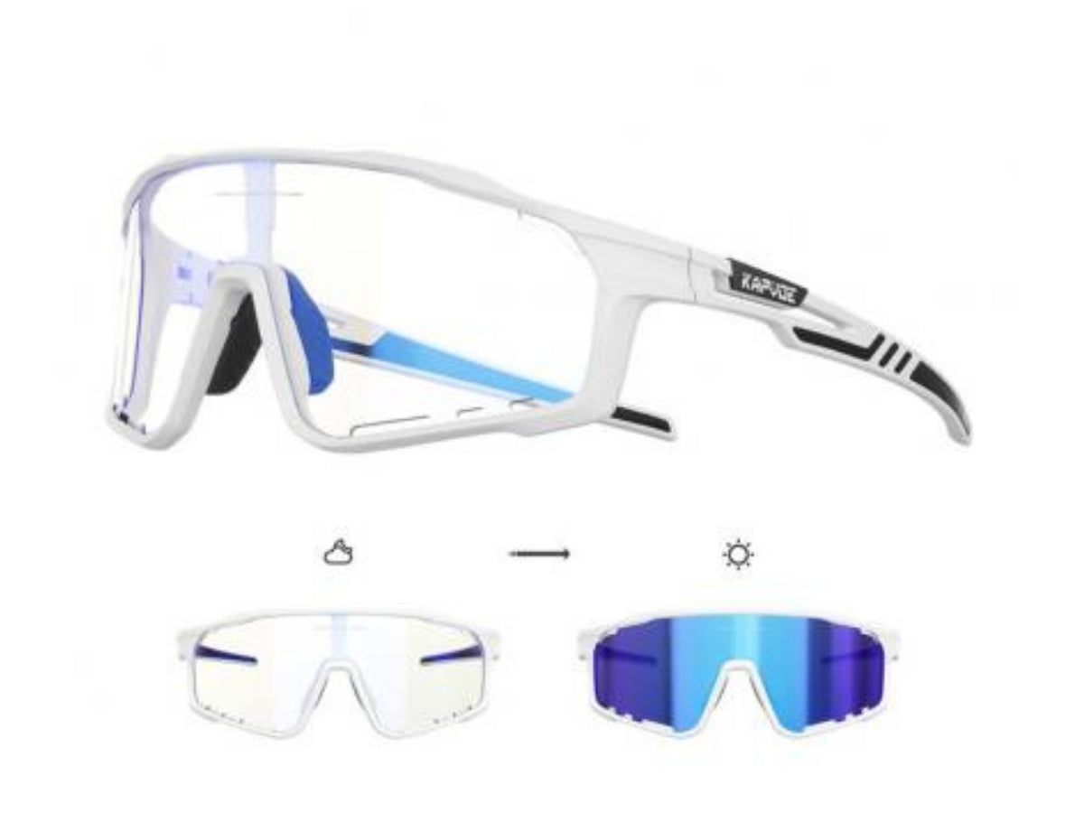 Kapvoe X76 Coloured Pc Sunglasses-Blue/White