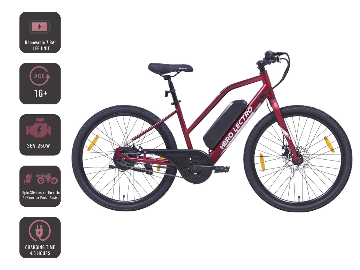 Hero 26 Lectro H4 SS E-Bicycle