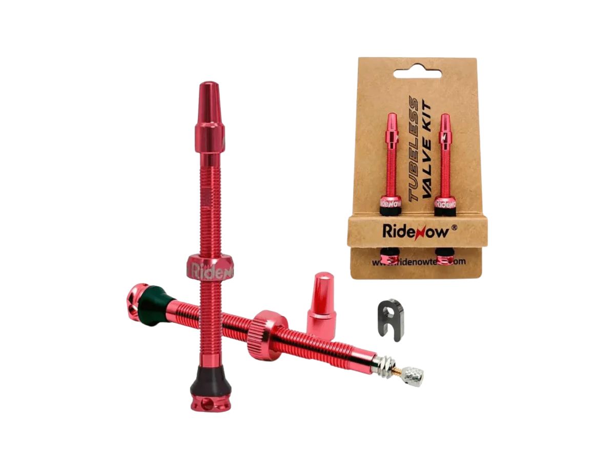 RideNow Tubeless Valves-Pink (Pack of 2)