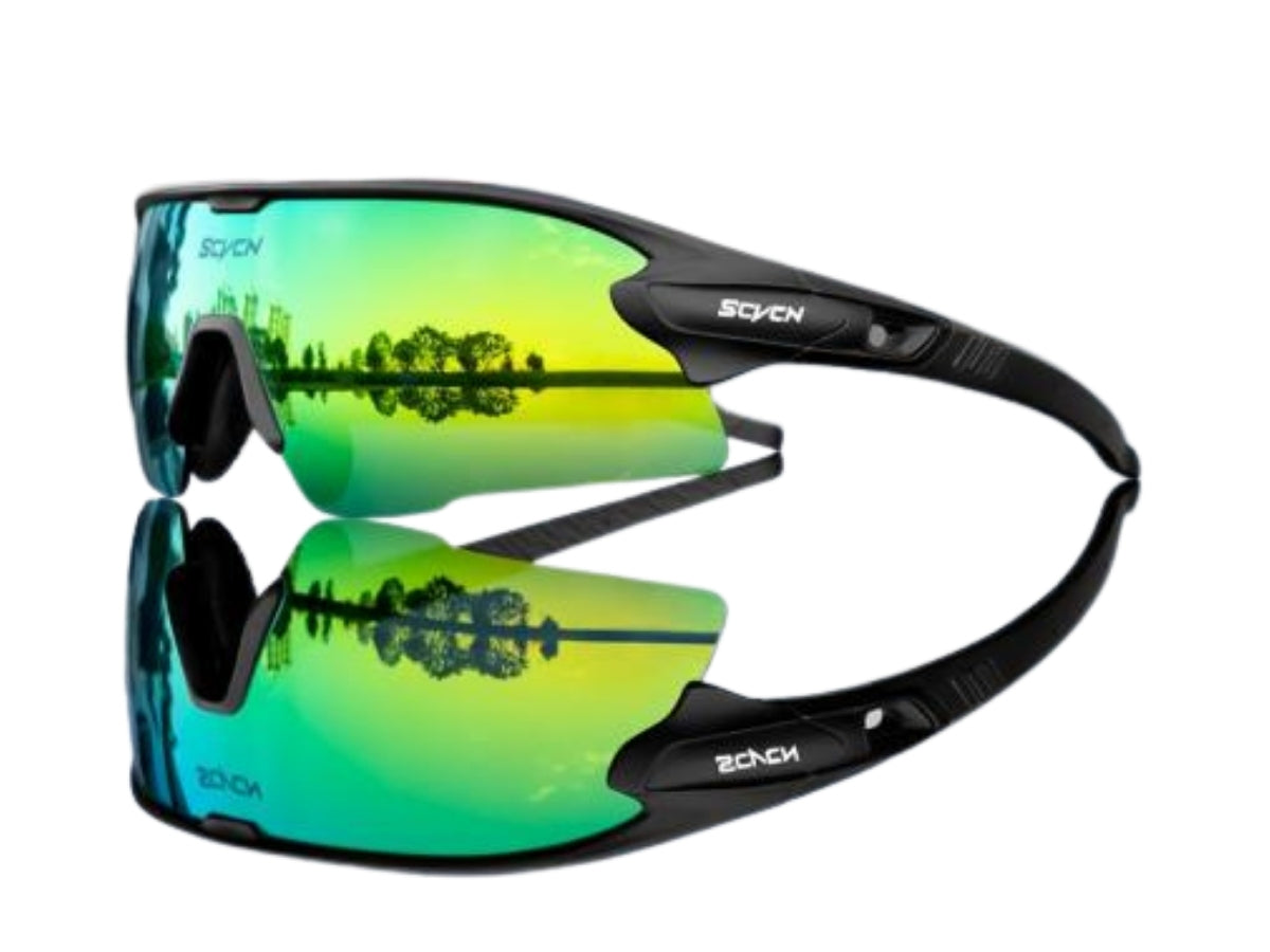 Scvcn S2 Sports Sunglasses-Green/Black