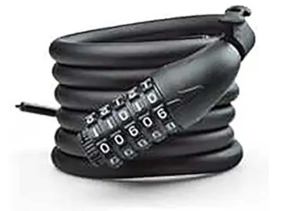 Ninety One DIGIT MATTE FINISHING CABLE LOCK WITH BRACKET