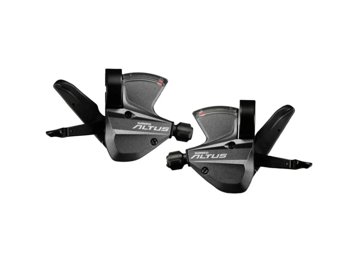 SHIMANO SHIFT/BRAKE LEVER SET, ST-M370-L, ALTUS, BLACK