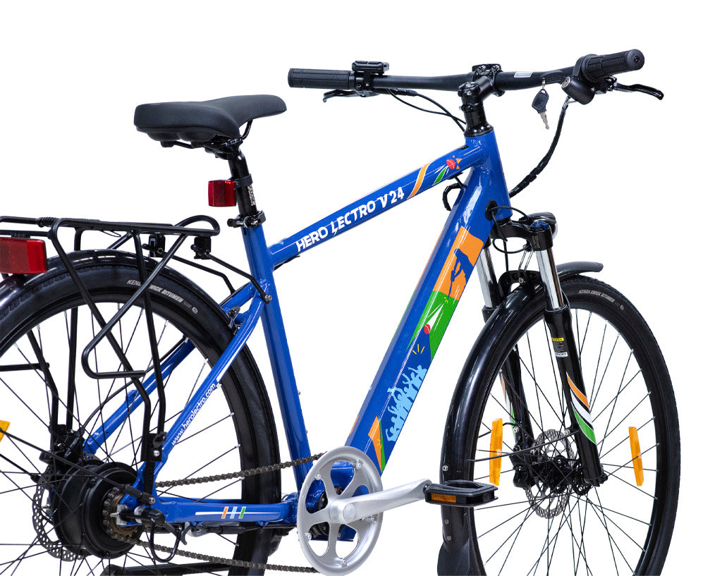 Hero 700C Lectro V24 Single Speed D/Disc E-Bicycle