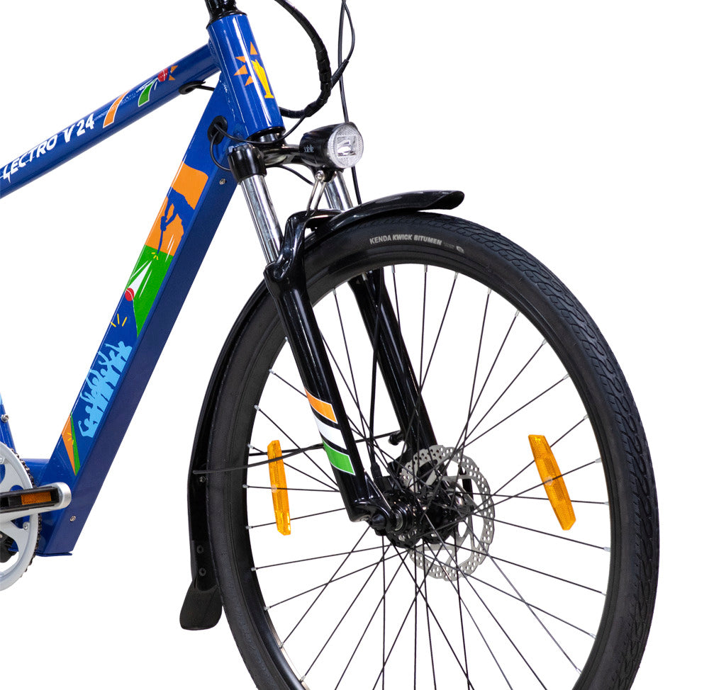 Hero 700C Lectro V24 Single Speed D/Disc E-Bicycle