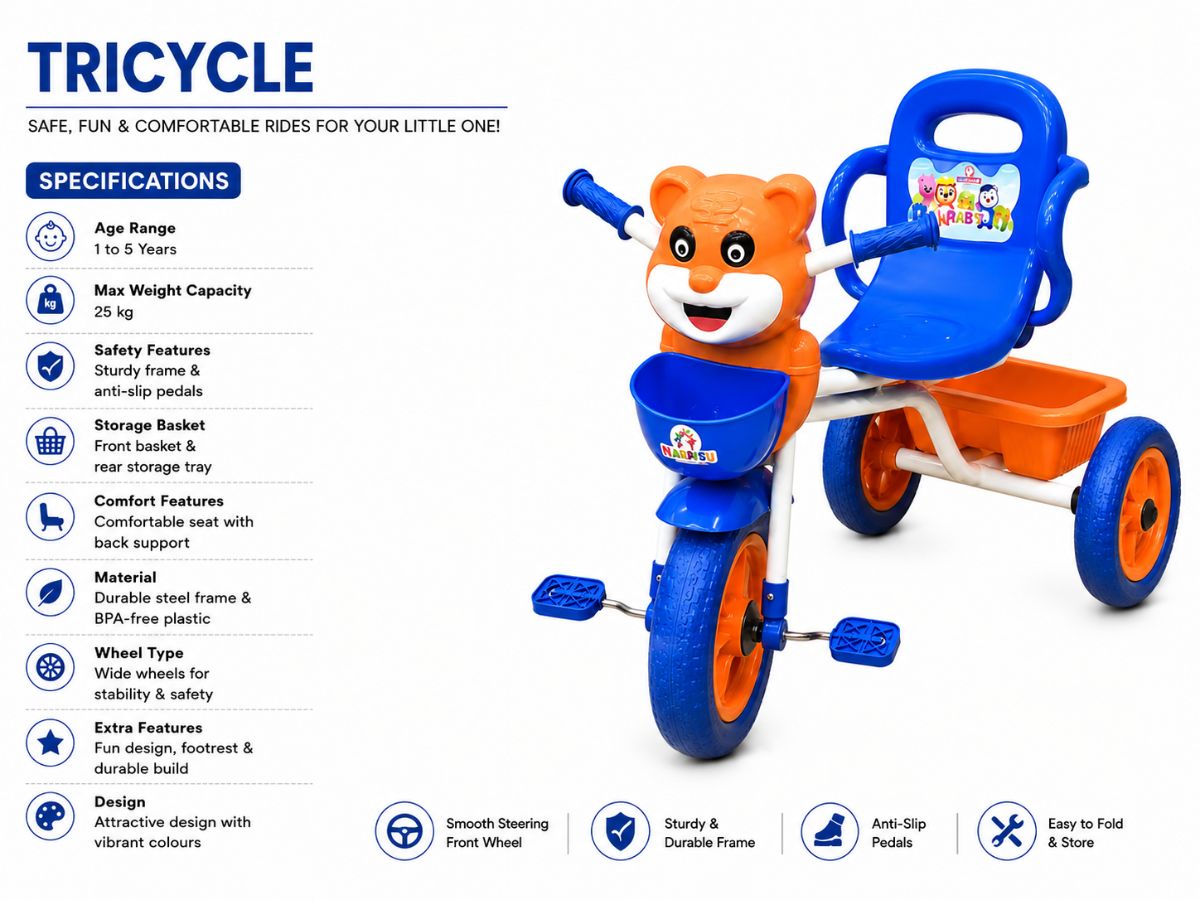HLX NMC Baby Tricycle 701 Musical