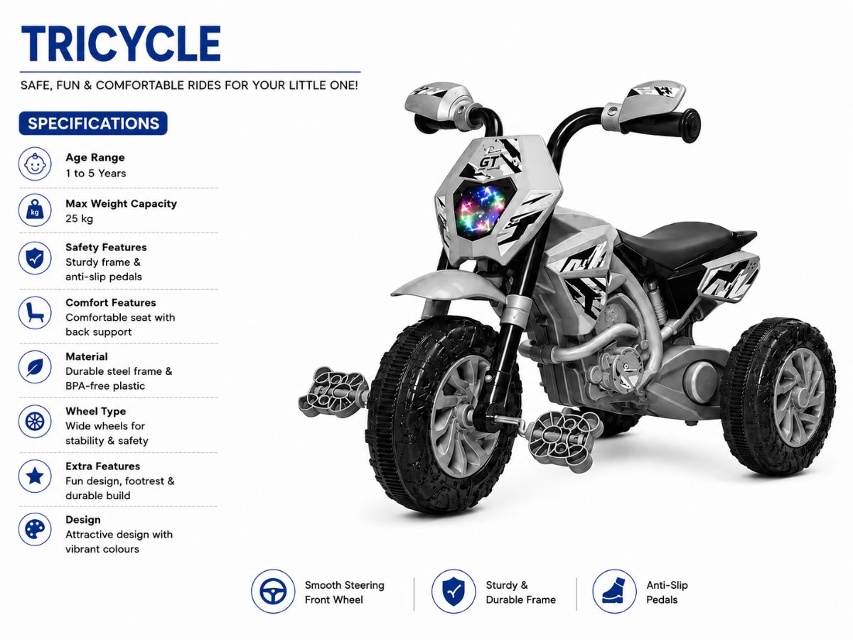 Panda GT Musical Tricycle