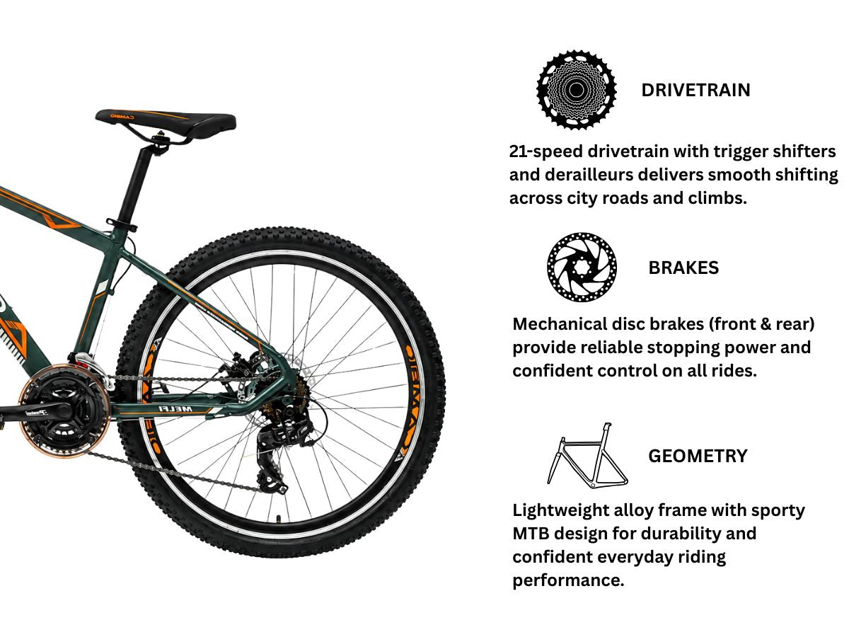 Cambio 27.5 Melfi 21 Speed D/Disc Bicycle