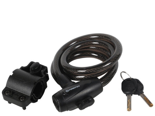 FIREFOX BICYCLE LOCK-KEY {TRANSPARENT BLACK}