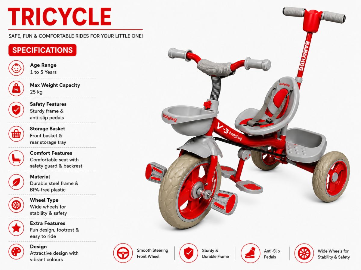 Baby Cute V3 Navigator Tricycle
