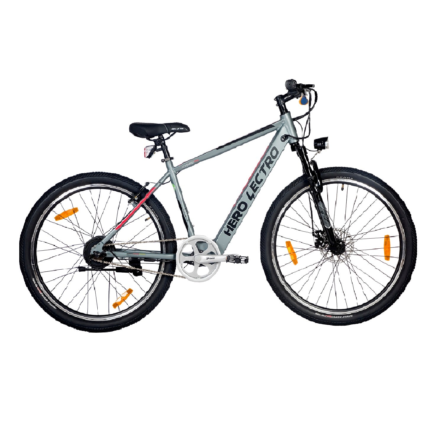 Hero Grey Lecto c5i 27.5T Bicycle for 13 years with disc brakes and Lithium ion battery