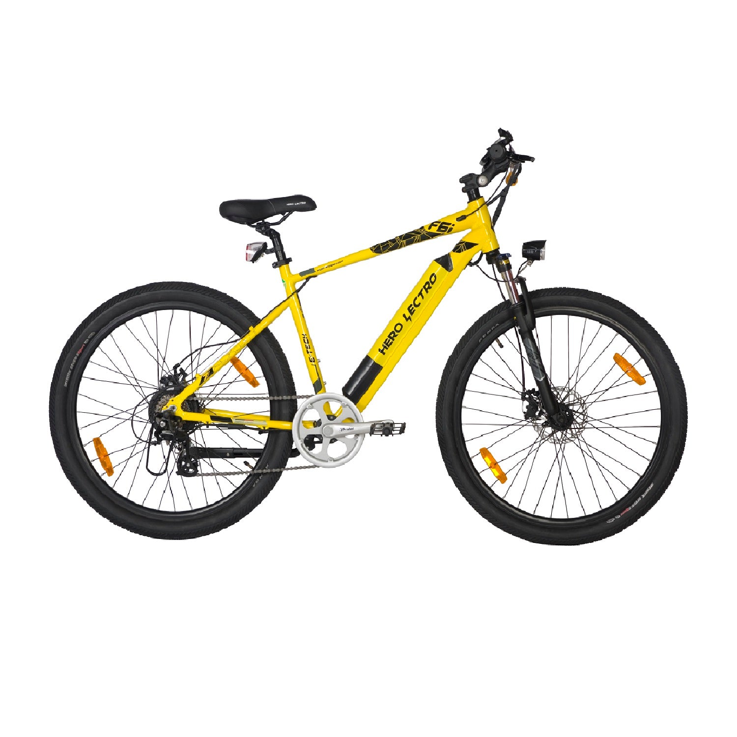 Hero Yellow Lectro Bicycle for 13+years with Disc brakes